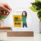 Life is better with a Beer - Circle Acrylic Plaque Wooden Base - Gifts From The Heart