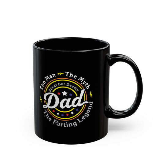 DAD The Farting Legend - Black Mug (11oz, 15oz)