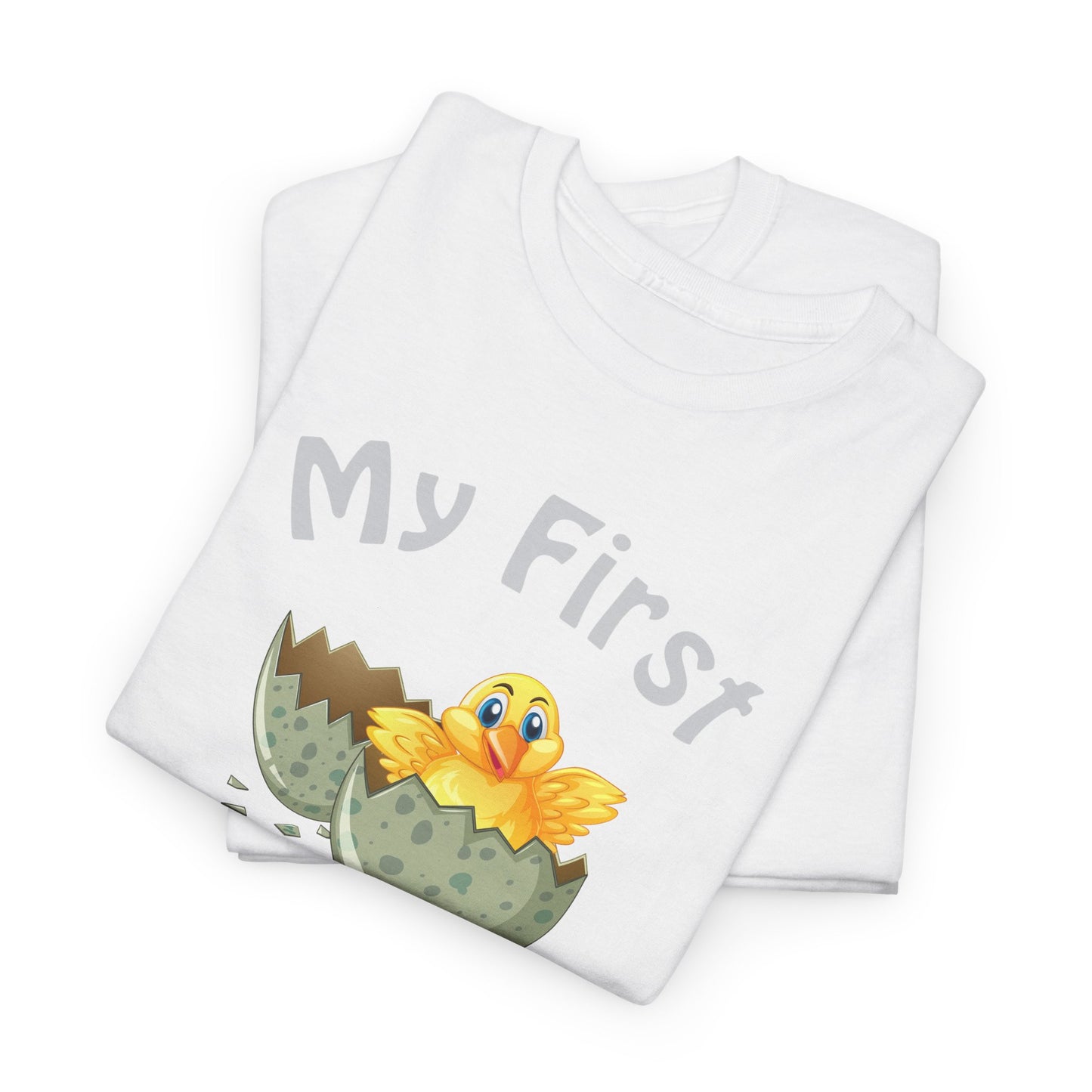 My First Father's Day - Hatching Chick - Est 2024 - Unisex Heavy Cotton Tee
