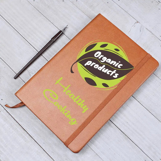 Healthy Cooking - Recipe Book, and Healthy Food Journal - Leatherbound Notebook - Gifts From The Heart