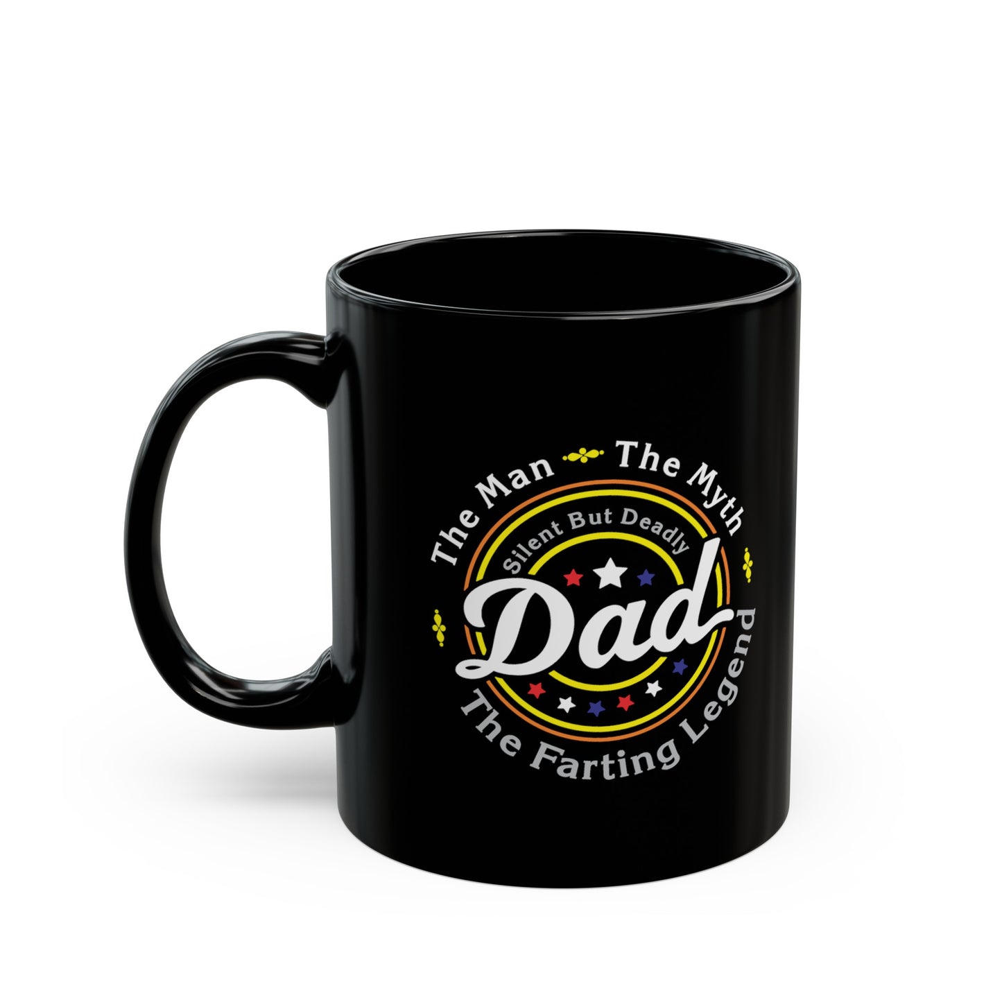 DAD The Farting Legend - Black Mug (11oz, 15oz)