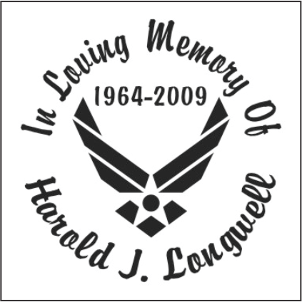 Air Force Symbol - Celebration Of Life Decal
