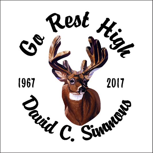 Deer Head Full Color - Celebration Of Life Decal