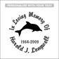 Dolphin Silhouette - Celebration Of Life Decal