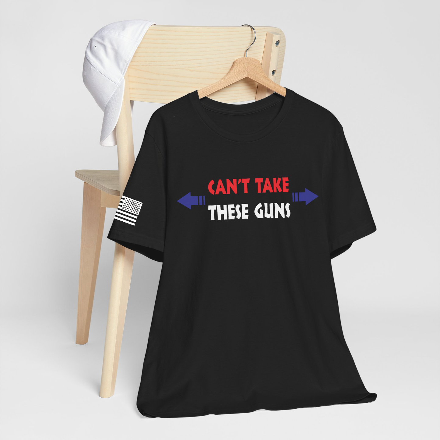 Can't Take These Guns - Black T-shirt