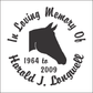 Horse Head Silhouette - Celebration Of Life Decal