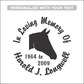 Horse Head Silhouette - Celebration Of Life Decal