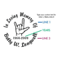 I LOVE YOU - Sign Language  - Celebration Of Life Decal ILY