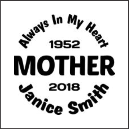 MOTHER - Celebration Of Life Decal