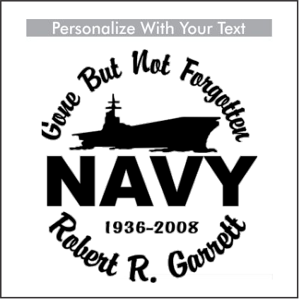 NAVY Carrier - Celebration Of Life Decal