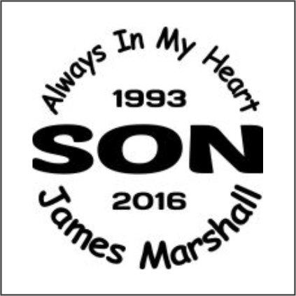 SON - Celebration Of Life Decal