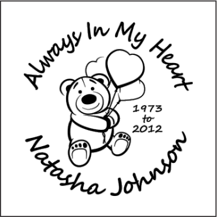 TEDDY BEAR with BALLOONS - Celebration Of Life Decal