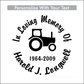 Tractor - Celebration Of Life Decal