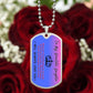 To  My Beautiful Daughter - Remember Whose Daughter You Are And Straighten Your Crown! - Dog Tag Necklace