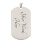 To  My Amazing Daughter -Remember Whose Daughter You Are And Straighten Your Crown! - Dog Tag Necklace