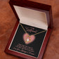 To My Girlfriend, I Am Always Right There In Your Heart - Dazzling Forever Love Necklace