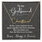 To My Girlfriend, I promise you, that the best is yet to come. Love, Always & Forever - Personalized Signature Name Necklace