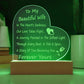 In The Heart's Embrace ~ Engraved Acrylic Heart Plaque - Gifts From The Heart