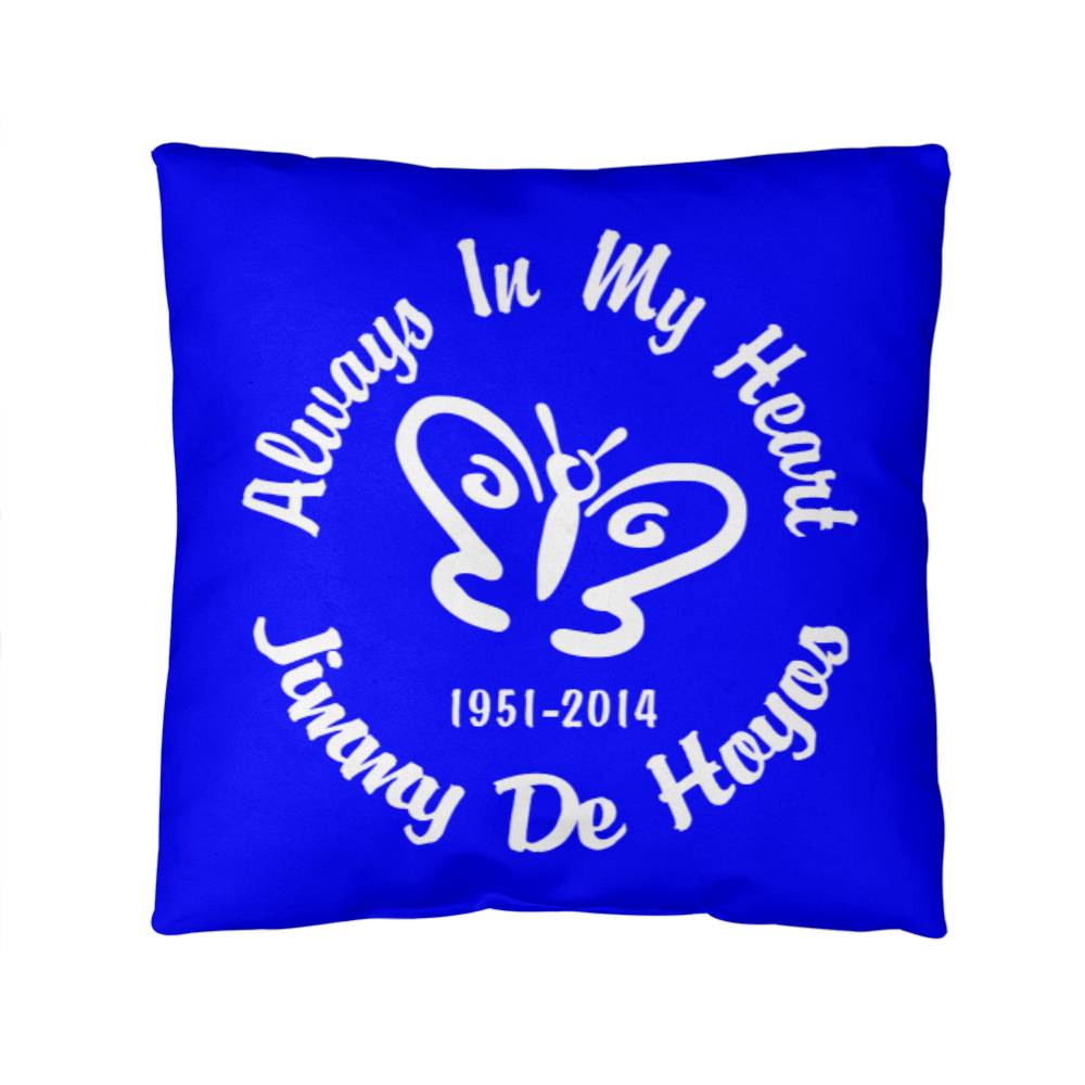 Always In My Heart Heaven/Blue Reversible Pillow
