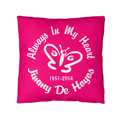 Always In My Heart Heaven/Pink Reversible Pillow