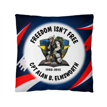Full Color ARMY Soldier Personalized Memorial Pillow