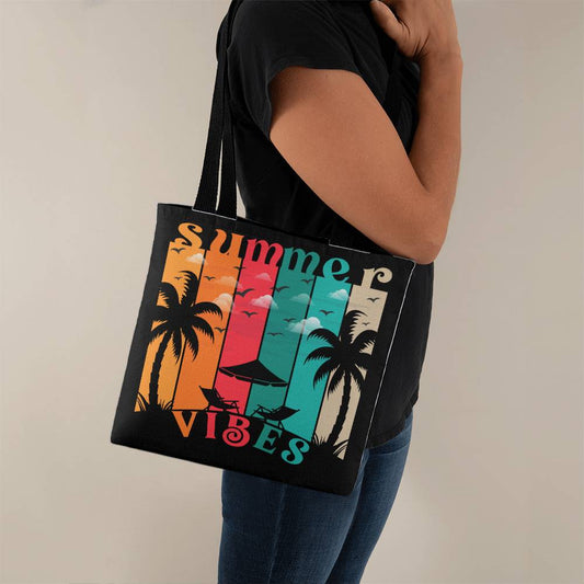 Summer Vibes Black Classic Tote Bag