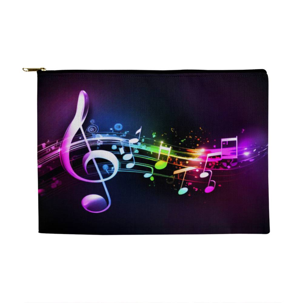 Music Is My Life - Large Fabric Zippered Pouch