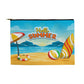 Beach Vibes, Hello Summer -Large Fabric Zippered Pouch