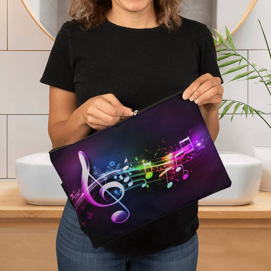 Music Is My Life - Large Fabric Zippered Pouch