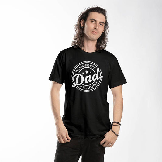 DAD - The Man, The Myth, The Legend - Black Men's T-shirt