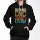Best Gift For Husband Dad - Fantasy Football Legend - Black Pullover Hooded Sweatshirt