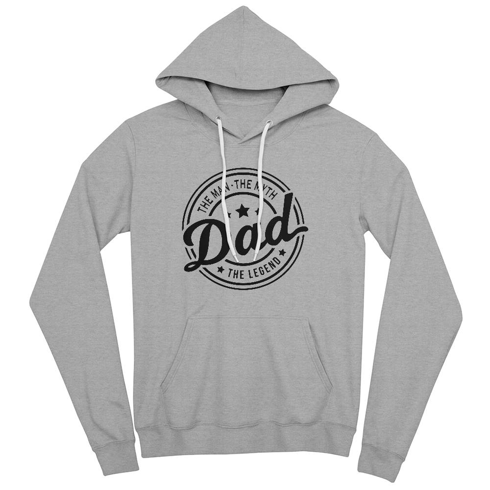 DAD - The Man, The Myth, The Legend - Athletic Heather Men's Pullover Hoodie