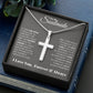 To My Soulmate, In Your Soul I Have Found My Mate - Stainless Steel Cross Necklace