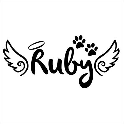 Pet Angel Style 2 - Celebration Of Life Decal