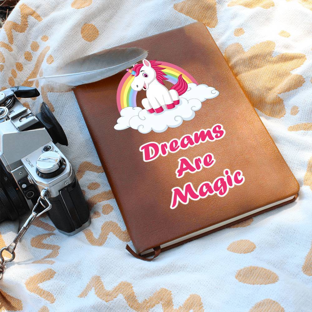 Dreams Are Magic - Leather Bound Journal, Notebook - Gifts From The Heart