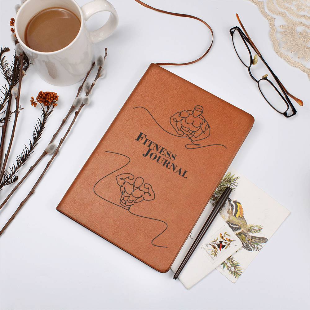 Leatherbound Notebook - Your Journey, Your Fitness Journal - Gifts From The Heart