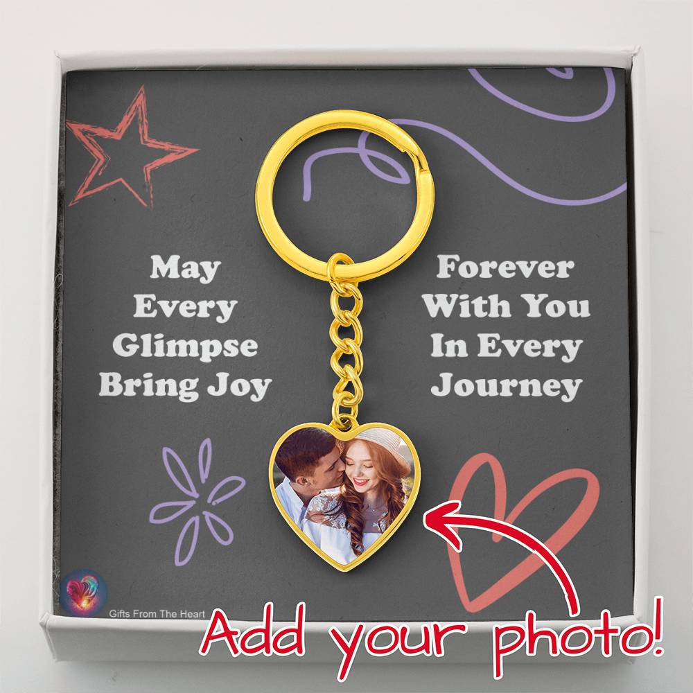 Carry Memories, Hold Moments: Personalized Heart Photo Keychains - Gifts From The Heart