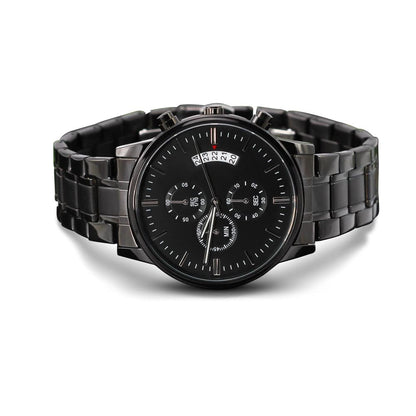 Customized Black Chronograph Watch - Gifts From The Heart