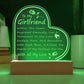 Infinite Love Engraved Heart Plaque - For Girlfriend - Gifts From The Heart
