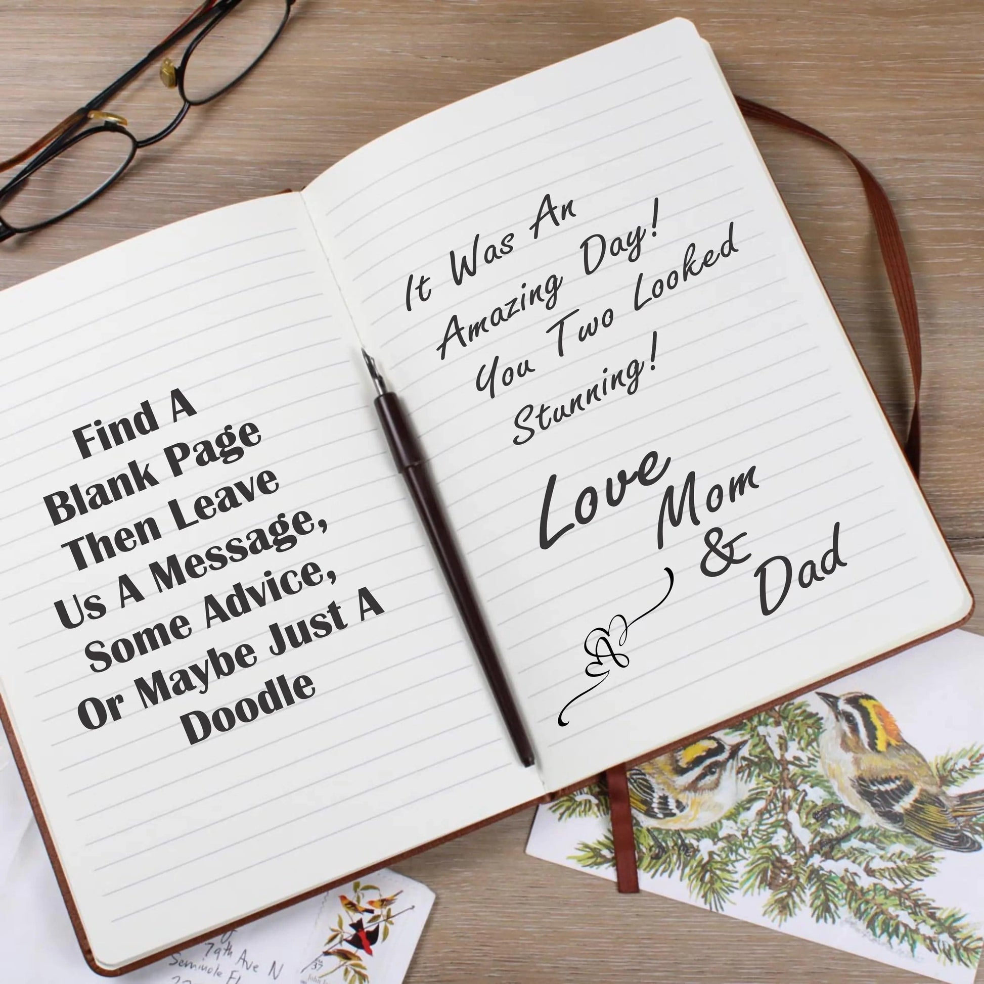 A Great Gift - Personalized Wedding Guest Book - Gifts From The Heart